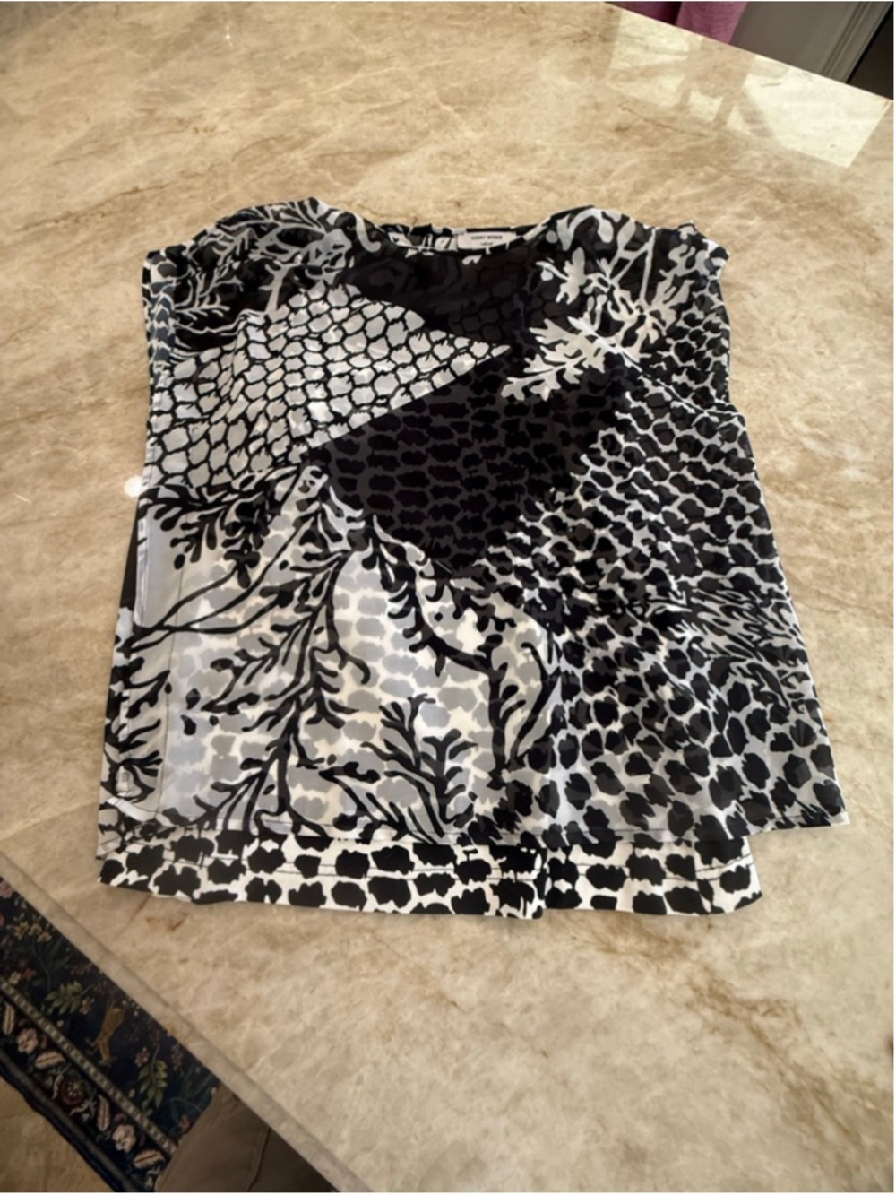 Gerry Weber Black White Blouse Tank Size 6